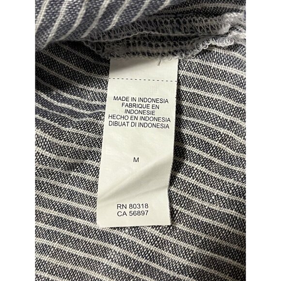 Lucky Brand Shirt Womens‎ Medium Linen Cotton Boho Lagenlook Tunic Striped - Picture 8 of 9